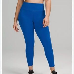 Lululemon Woman Blue High Rise Leggings US12 Athleisure Activewear Yoga Workout